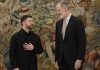Felipe VI reafirma el apoyo de España a Zelenski frente a la agresión de Rusia