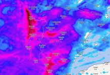 La borrasca Claudia trae un fin de semana muy lluvioso y abre la puerta a un ambiente invernal