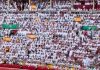 Pamplona responde con banderas de España en la noche del Mundial