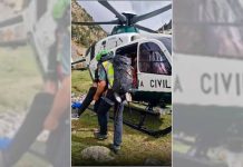 Un posible infarto en plena montaña moviliza un rescate de urgencia en el Pirineo aragonés